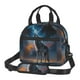 thumbnail image 1 of Disketp Lonely Night Sky Wolf Lonchera Térmica para Mujer y Hombre, Bolsa de Almuerzo Reutilizable e Impermeable para Trabajo, Viajes y Picnic, 1 of 7