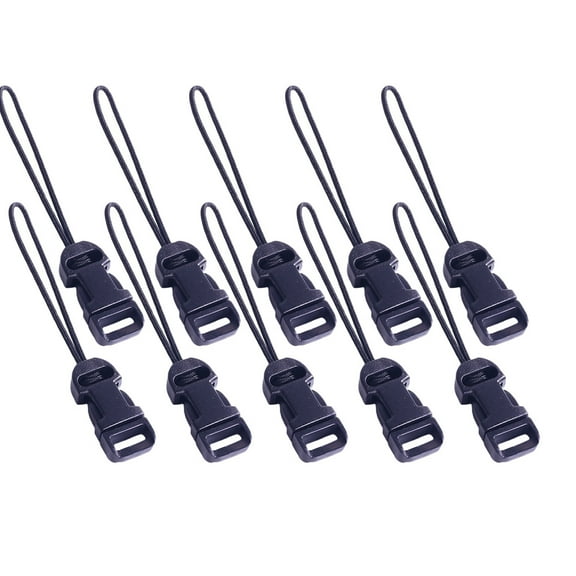 10 PCS Quick Disconnect Device Strap Release Adaptors Binocular Camera Camcorder Straps Black