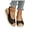 Black, variant on Women's Sparkly Wedge Slingback Sandals Peep Toe Comfortable Platform Slides With Jute Sole For Summer Beach, Black