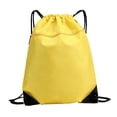 thumbnail image 2 of Tachiuwa Drawstring Backpack Knapsack Waterproof Adjustable Double Shoulder Pack Swimming Yellow, 2 of 9