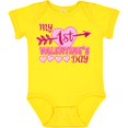 thumbnail image 3 of Inktastic My First Valentine's Day with Pink Heart and Arrow Boys or Girls Baby Bodysuit, 3 of 5