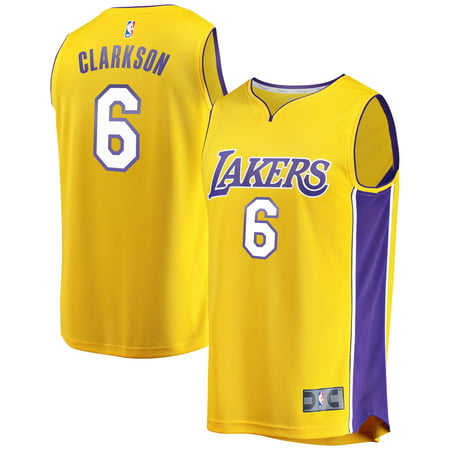 Jordan Clarkson Los Angeles Lakers Fanatics Branded Youth Fast Break Replica Jersey Gold - Icon