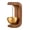 [Copper Bell Dang] Dark Brown, variant on Agiufgs Wind Chime Oak Wood, Multi-Tone Melodies with Iron Steel and Copper Bells, for Patio Garden Balcony or Indoor, [Iron Bell] Light Brown