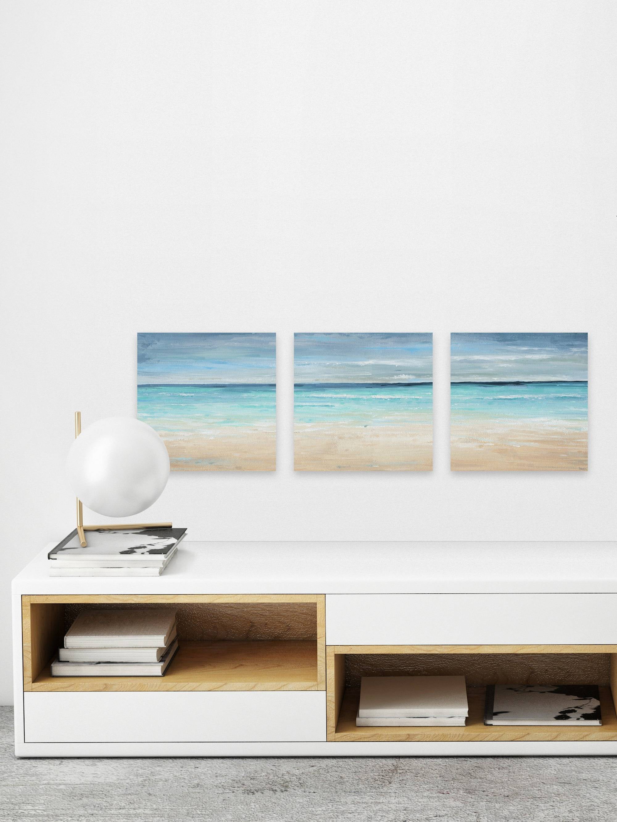 Parvez Taj Vast Blue Sea Triptych