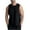 Black, variant on Sakmal Gray Mens Tank Tops Summer Scoop Neck Gray Camisole Stringer Solid Muscle Mens Sleeveless Tee Shirts