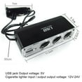 thumbnail image 3 of Adaptateur Chargeur Multiprise Triple Séparateur Port USB 12V, 3 of 9