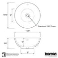 thumbnail image 4 of Karran Usa Vc-410 Valera 16-5/8" Circular Vitreous China Vessel Bathroom Sink - White, 4 of 5