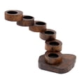 thumbnail image 1 of Candelabro de madera para velas de té, candelabro de madera, soporte de exhibición ascendente 6 niveles, 1 of 9