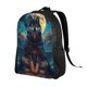 thumbnail image 2 of Balery Starry Sky Moon Wolf Leader Mochila - Mochila Estilosa y Duradera para Laptop de 15 Pulgadas con Tela Oxford Impermeable, 2 of 8