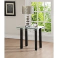 thumbnail image 1 of ACME Gordie End Table in Black & Clear Glass, 1 of 2