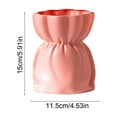 thumbnail image 3 of CaiYueKe Plastic Vase Small Decorative Vase for Home Decor Wedding Table Centerpiece Bookshelf Desktop Decor Imitation Ceramic Non Fragile Artificial Flower Arrangement Gift for Various Occasions, 3 of 8