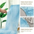 thumbnail image 3 of Chair Protector Cover Dining Chair Slipcovers Pack of 4, Removable Washable Seat Cover for Dining Room Wedding Light Blue Icy Texture, 3 of 6