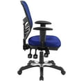 thumbnail image 2 of Modern Contemporary Office Chair, Blue Fabric, 2 of 4