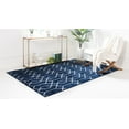 thumbnail image 4 of Marilyn Monroe Glam Collection Area Rug - Trellis (3' 1" x 5' 3" Rectangle Navy Blue Silver/Silver), 4 of 9