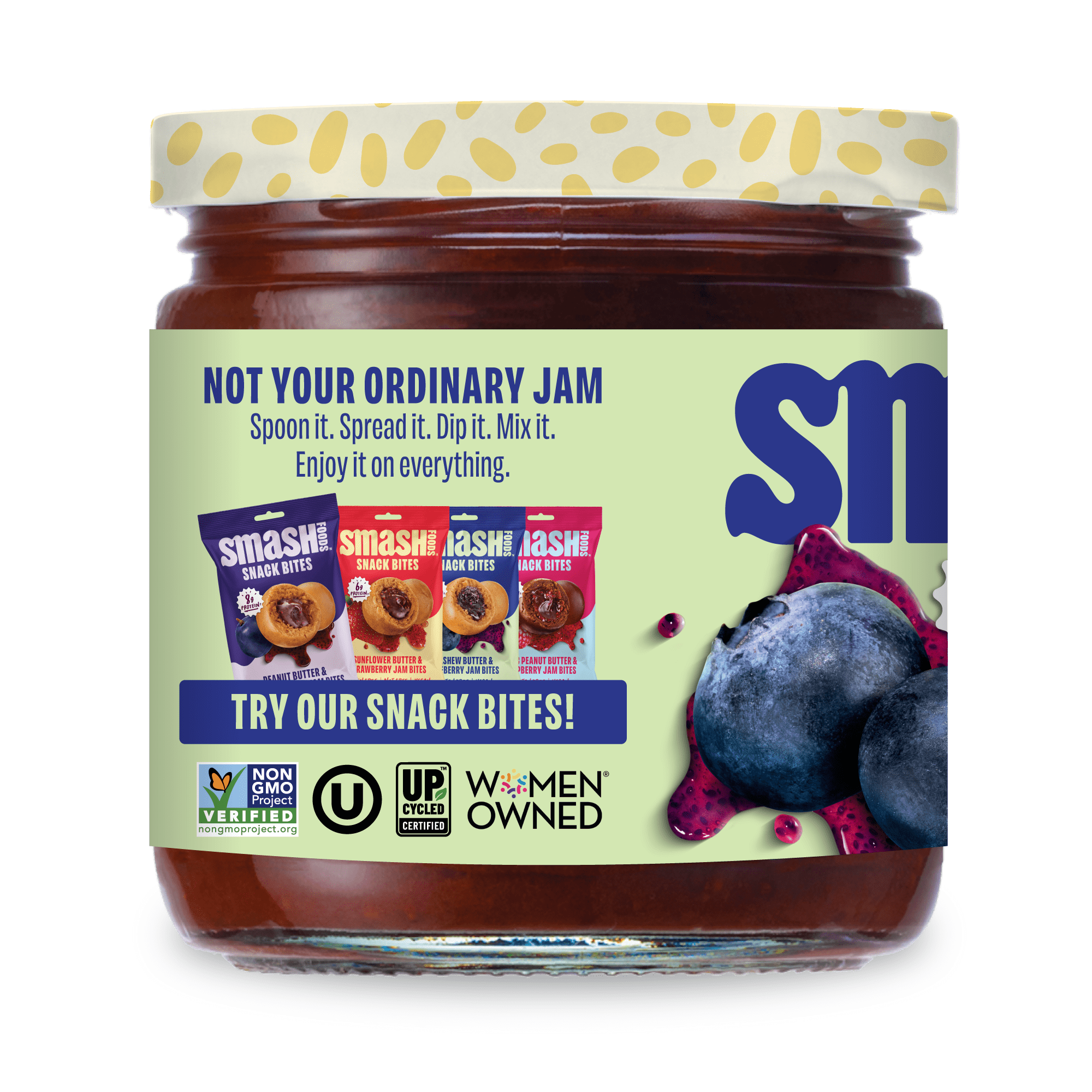 Smash Blueberry Superfood Fruit Spread 8oz
