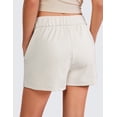 thumbnail image 2 of CRZ YOGA Comfy Ribbed Sweat Shorts for Women 3" High Waisted Casual Lounge Athletic Jersey with Pockets, 2 of 3