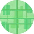 thumbnail image 1 of Ahgly Company Machine Washable Indoor Round Transitional Jade Green Area Rugs, 5' Round, 1 of 7