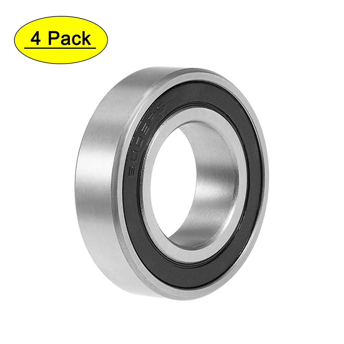 Uxcell 25x47x12mm 60052RS Double Sealed Ball Bearings Chrome Steel 4