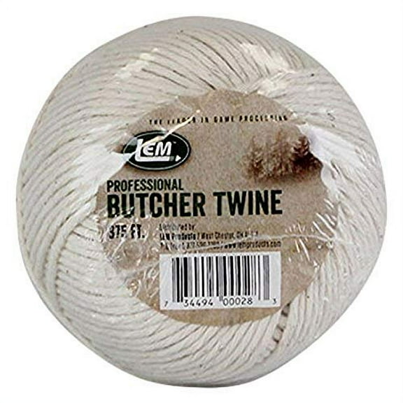 LEM Products 1/2 Pound Ball of Cotton Twine, White