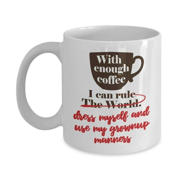 I Can Rule The World Ceramic Coffee & Tea Gift Mug, Gifts for Men & Women Travelers, Adventurers, Sailor, Cruiser and Christian Missionary