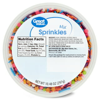 Keto Sprinkles, Sugar Free Sprinkles, 1g Net Carb, Large Value Size Bag, 6  oz, Non-GMO, Dye Free, Plant-Based, Vegan, Gluten Free, All Natural, No  Artificial Coloring(Rainbow & Chocolate, 2 Pack) 