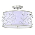 thumbnail image 2 of Lala 20 in. 3-Light Indoor Satin Silver Finish Semi-Flush Mount Ceiling Light with Light Kit, 2 of 5