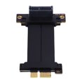 thumbnail image 1 of PCI E 4.0 Riser Cable, High Speed Flexible Extender Card Extension Port 90 Degree Adapter, GPU Graphics Cards Extension Cable for M.2 USB Sound Card B, 1 of 7