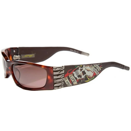 EHS-015 Death Is Certain Sunglasses - Tortoise/Brown