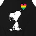 thumbnail image 3 of Peanuts - Snoopy Rainbow Heart - Men's Jersey Tank Top, 3 of 6