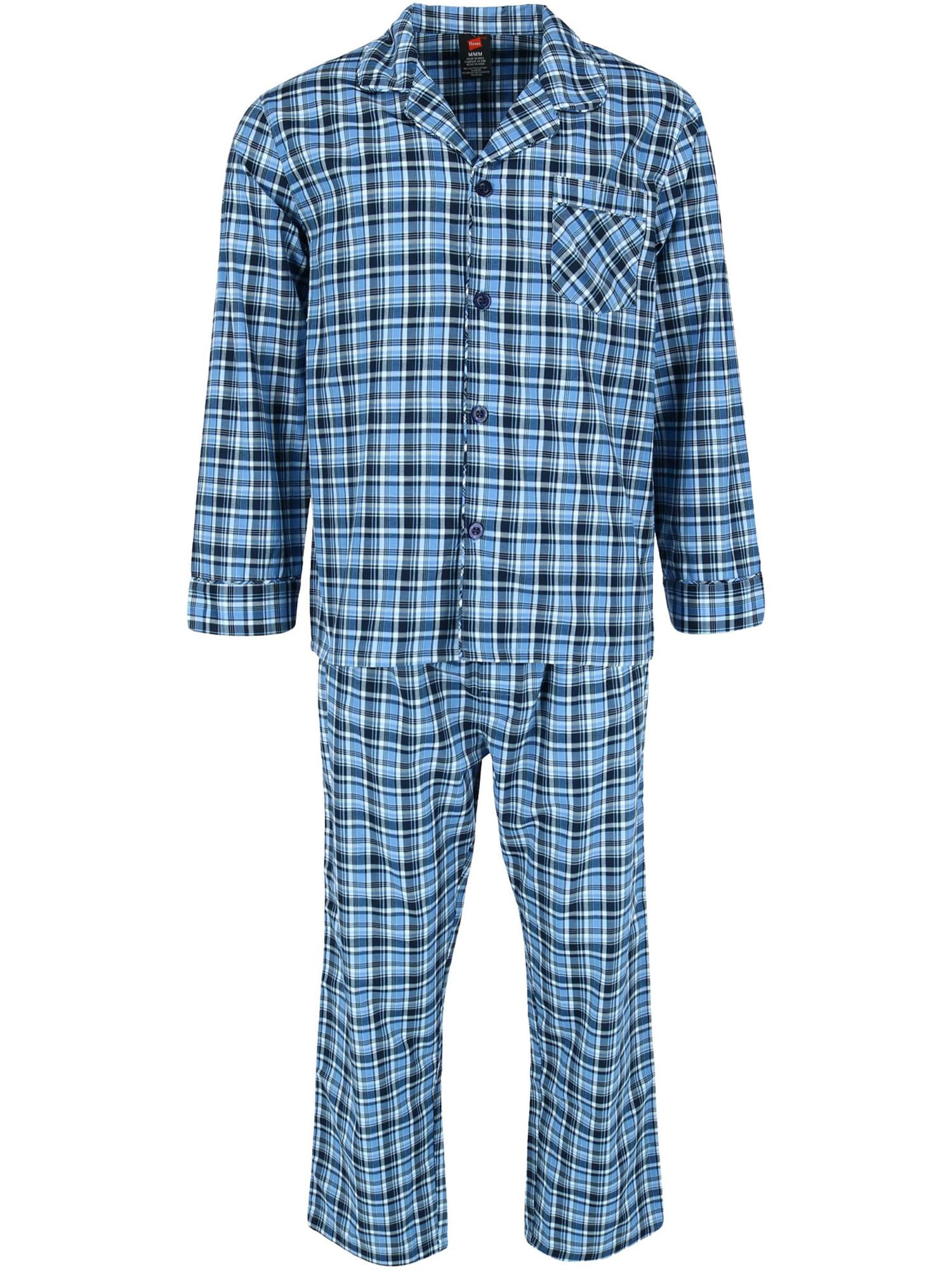 Hanes Broadcloth Long Sleeve Pajama Set (Men's)