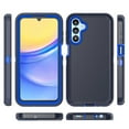 thumbnail image 5 of Hotpom Samsung Galaxy A15 5G Heavy Duty Shockproof Dustproof Phone Case with Black Belt Clip, Blue and Dark Blue, 5 of 5