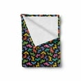 thumbnail image 2 of Dogs Soft Flannel Fleece Throw Blanket, Abstract Origami Style Graphic Dog in Lively Colors Geometrical Animal Design, Cozy Plush for Indoor and Outdoor Use, 60" x 80", Multicolor, by Ambesonne, 2 of 6