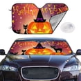 thumbnail image 2 of Kdxio Halloween Print Windshield Sun Shade,UV Rays and Sun Heat Protection,Sunshade for Car Windshield,Car Shade Front Windshield - Small, 2 of 6