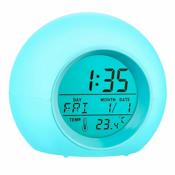 DESIGNICE Small Radio Wind-Up Alarm Clock for Bedrooms