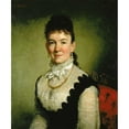 thumbnail image 3 of George Peter Alexander Healy 20x23 Black Modern Framed Museum Art Print Titled - Mrs. Albert J. Myer (Catherine Walden) (1876), 3 of 5