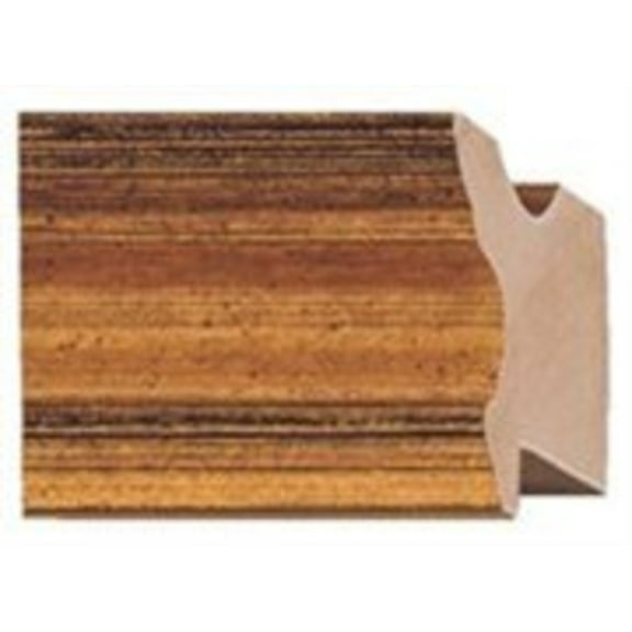 Picture Frame Moulding (Wood) 100Ft Bundle - Traditional Gold Finish - 1.5" Width - 1" Rabbet Depth