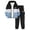 Blue(A633), variant on Fdqin Boys Sweatsuit 2 Piece Button Front Hoodie Pants Set for Kids Outfits Fall Winter Clothes Blue 13-14 Years