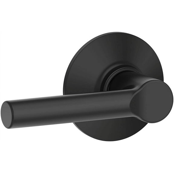 Schlage Broadway Matte Black Passage Lever Right or Left Handed