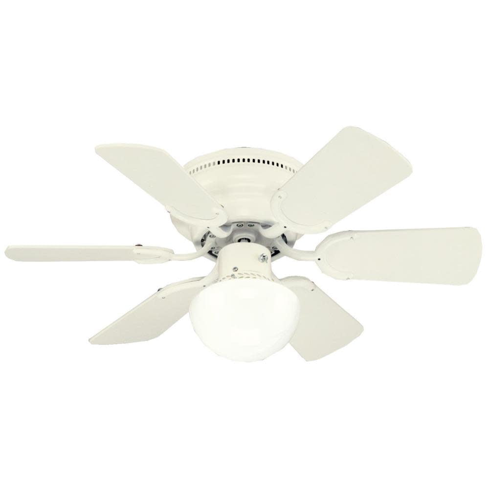 Westinghouse 7213500 Petite 1 Light 6 Blade Hugger Ceiling Fan With Reversible Motor Reversible Blades And Light Kit Included Walmart Com