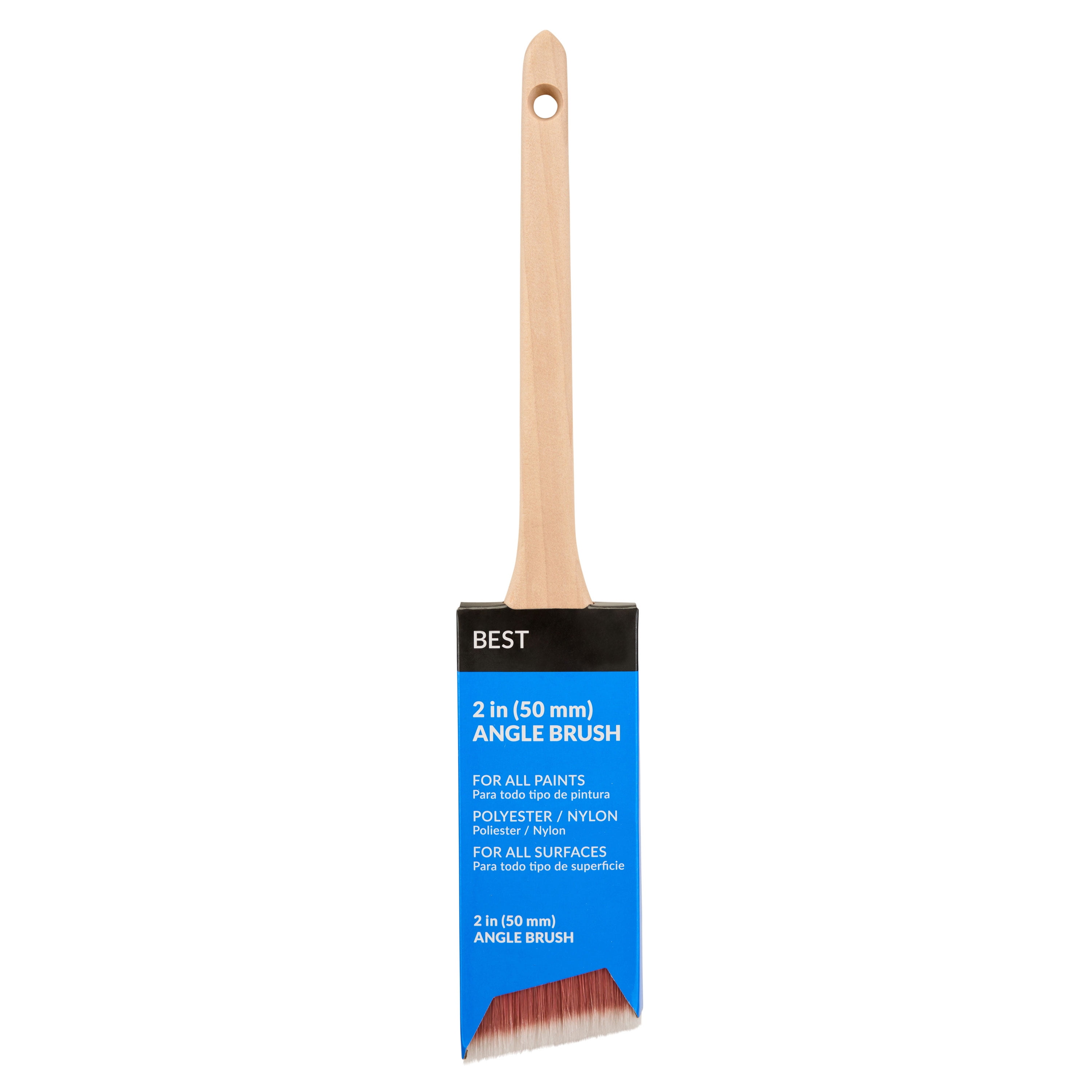 (3 pack) BEST 2" Polyester-Nylon Angle Brush