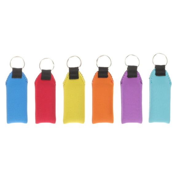 6Pcs Floating Neoprene Boat Keychains Floating Keychain Pendants Key Ring Accessories