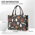 thumbnail image 3 of Large Capacity Tote Bag,Halloween Ghosts Bats and Castles Handbag Fashion Luxury Tote Bag,15.7"x13"x 5.1" Inches,Laptop Compatible, 3 of 6