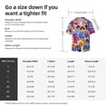thumbnail image 3 of PAYOHTO Colorful Flowers Mens Hawaiian Casual Short-sleeved Shirt Tropical Summer Beach Button Down Shirts, 3 of 7