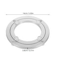 thumbnail image 2 of HEATSHAKING Rotating Dining Table Tray Aluminum Alloy Silver Modern Design 1Set for Exhibition, 2 of 8