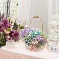 thumbnail image 3 of CNKOO Flower Girl Basket  Metal Wedding Basket with Handle  Iron Storage Baskets  Flower Petal Basket Rustic Flower Girl Basket for Petal Tossing Kitchen and Home Decor, 3 of 10
