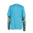 thumbnail image 5 of Realtree Kid's Long Sleeve Performance Fishing Tee, Teal Waves, L, 5 of 5