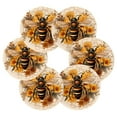 thumbnail image 2 of 6 Pcs Bee with Honey Drink Coasters with Holder Absorbent Coaster Sets Cup Heat-Resistant Hot Pads Mats for Bar Table Protection, 2 of 7