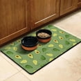 thumbnail image 3 of Cute Avocado Fruit Pet Placemat - Multi-Layer Dog Food Spill Mat with Anti-Slip Base, Green Avocado Print for Hygiene, 3 of 5