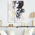 thumbnail image 2 of Designart Luxurious Femela Sketch III Canvas Wall Art, 2 of 5