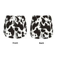 thumbnail image 3 of Salouo Cow Skin 2 Print Women's 2 in 1 Running Shorts Double-Layer Shorts Athletic Workout Gym Yoga Shorts Running Shorts for Women-Medium, 3 of 7